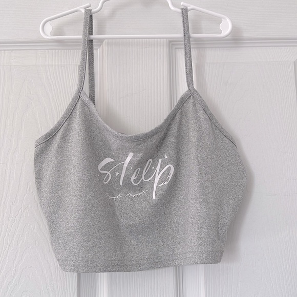 Shein Women 2Pcs Set Pajamas Crop Tank Top W/ Shorts! - Picture 2 of 7